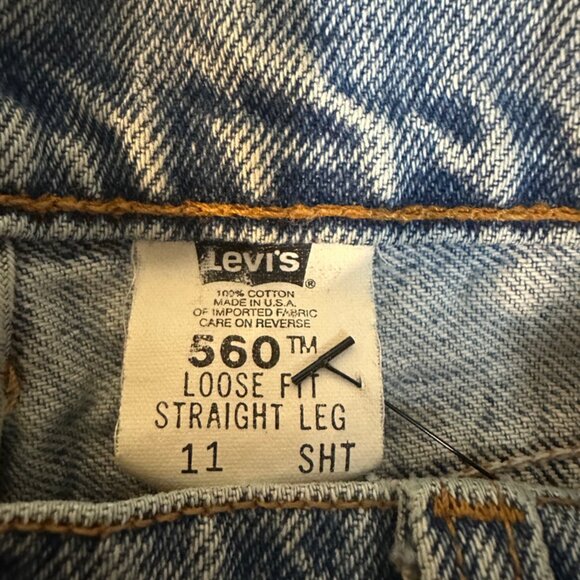 Levi’s Vintage 560 Waist 26 inches Inseam 28 inches Loose fit Straight Leg 1991 - Picture 10 of 11